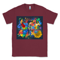 Burgundy autism awareness Classic Tee - MaliasSmallBusiness