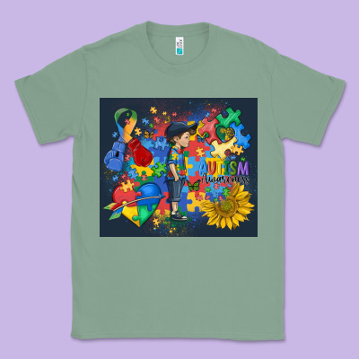 Autism Awareness Classic Tee Designed By Maliassmallbusiness