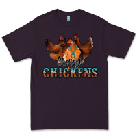 Plum crazychickens Premium Tee - CowhideDigitalArt