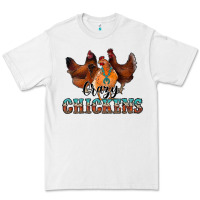 White crazychickens Premium Tee - CowhideDigitalArt