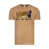 Vintage Camel Peace Love Rooster Vintage Tee - LillyAllenDesigns