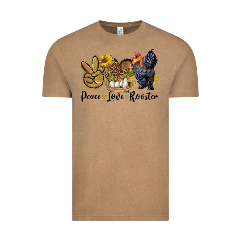 Peace Love Rooster Vintage Tee by LillyAllenDesigns | Teevron