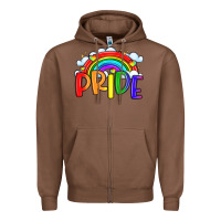 Chestnut pride Zipper Hoodie - LillyAllenDesigns