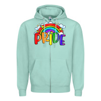 Seafoam pride Zipper Hoodie - LillyAllenDesigns
