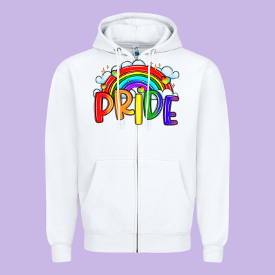 Pride Zipper Hoodie Designed By Lillyallendesigns