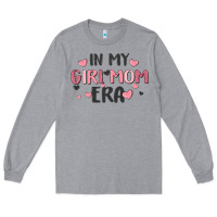 Heather Grey in my girl mom era Long Sleeve Tee - MaliasSmallBusiness