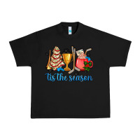 Black tis the season hockey and Christmas Urban Heavy Tee - AdoDesignShop