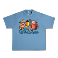 Pebble Blue tis the season hockey and Christmas Urban Heavy Tee - AdoDesignShop