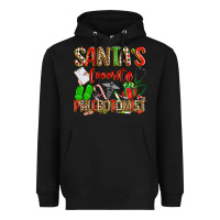Black Santa's Favorite Phlebotomist Heavyweight Hoodie - texasbilliewilder