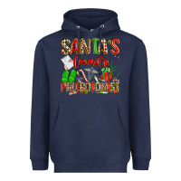 Navy Santa's Favorite Phlebotomist Heavyweight Hoodie - texasbilliewilder