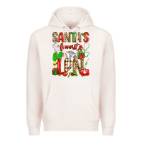 Pale Pink santa's favorite lpn Premium Hoodie - texasbilliewilder