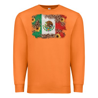 Carrot Mexican Flag with Leopard Premium Sweatshirt - texasbilliewilder