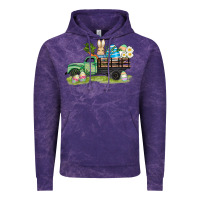 Cloud Purple easter hunt i̇n truck Vintage Hoodie - AdoDesignShop