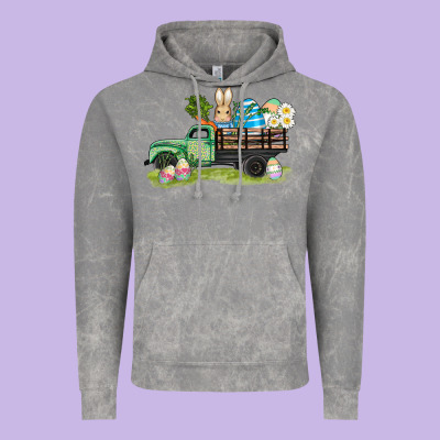 Easter Hunt İn Truck Vintage Hoodie Designed By Adodesignshop