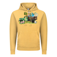 Vintage Mustard easter hunt i̇n truck Vintage Hoodie - AdoDesignShop