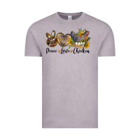 Vintage Zinc Western Peace Love Chickens Vintage Tee - LillyAllenDesigns