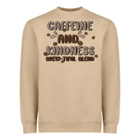 Mushroom caffeine & kindness Heavyweight Sweatshirt - MaliasSmallBusiness