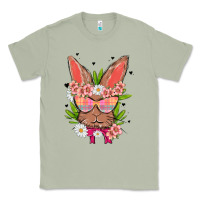 Matcha bunny with floral Classic Tee - MaliasSmallBusiness