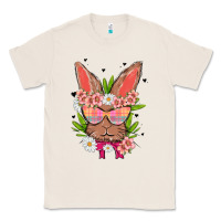 Natural bunny with floral Classic Tee - MaliasSmallBusiness