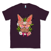 Plum bunny with floral Classic Tee - MaliasSmallBusiness