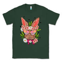 Sports Green bunny with floral Classic Tee - MaliasSmallBusiness