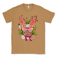 Toasted Coconut bunny with floral Classic Tee - MaliasSmallBusiness