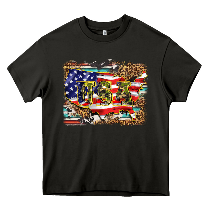 Western America Map Usa Heavy Core Tee by BarkalooDesign | Teevron