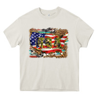 Cream western america map usa Heavy Core Tee - BarkalooDesign