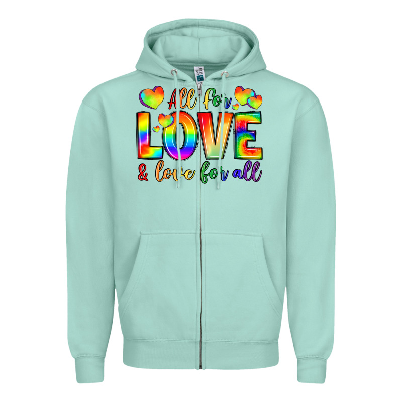 All For Love And Love For Love Zipper Hoodie by LillyAllenDesigns | Teevron