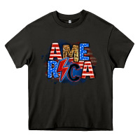 Asphalt america lightning bolt Heavy Core Tee - Zillion Design Studio