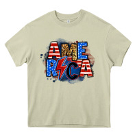 Mossy america lightning bolt Heavy Core Tee - Zillion Design Studio