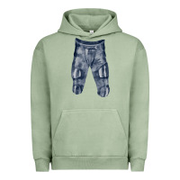 Pigment Oil Green football padded pant fa element Urban Hoodie - FaDigitalArtStudio