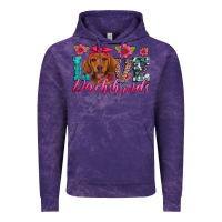 Cloud Purple love dachshunds Vintage Hoodie - Artiststas