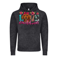 Vintage Black love dachshunds Vintage Hoodie - Artiststas