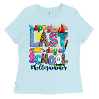 Baby Blue happy last day of school Ladies Tee - Zillion Design Studio