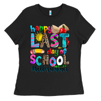 Black happy last day of school Ladies Tee - Zillion Design Studio