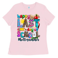 Bubblegum Pink happy last day of school Ladies Tee - Zillion Design Studio