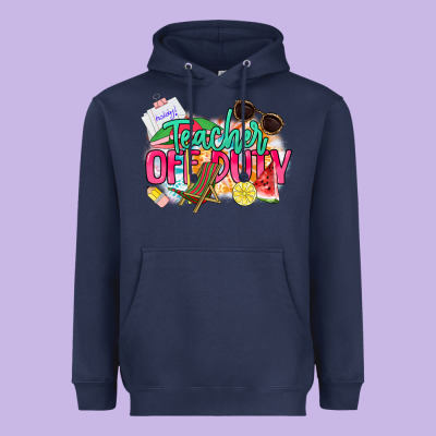 Teacher Off Duty Heavyweight Hoodie Designed By Nancycooperartshop