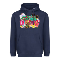 Navy teacher off duty Heavyweight Hoodie - NancyCooperArtShop