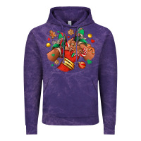 Cloud Purple Christmas black girl sneakers Vintage Hoodie - RanaPortraitStore