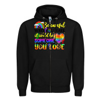 Black be careful who you hate it could be someone you Zipper Hoodie - LillyAllenDesigns