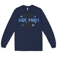 Navy in my boy mom era Long Sleeve Tee - MaliasSmallBusiness