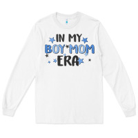White in my boy mom era Long Sleeve Tee - MaliasSmallBusiness