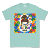 Seafoam autism mom Classic Tee - MaliasSmallBusiness