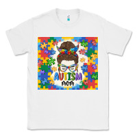 White autism mom Classic Tee - MaliasSmallBusiness