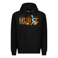 Black Fall Nurse Premium Hoodie - NancyCooperArtShop
