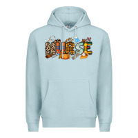 Blue Mist Fall Nurse Premium Hoodie - NancyCooperArtShop