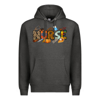 Charcoal Heather Fall Nurse Premium Hoodie - NancyCooperArtShop