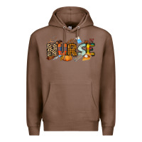 Chestnut Fall Nurse Premium Hoodie - NancyCooperArtShop