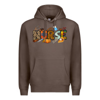 Coffee Fall Nurse Premium Hoodie - NancyCooperArtShop
